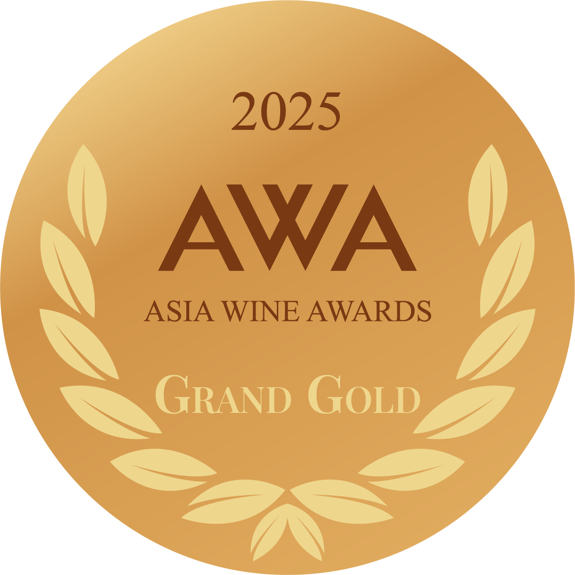 AWA 2025 Grand Gold Medal Sticker