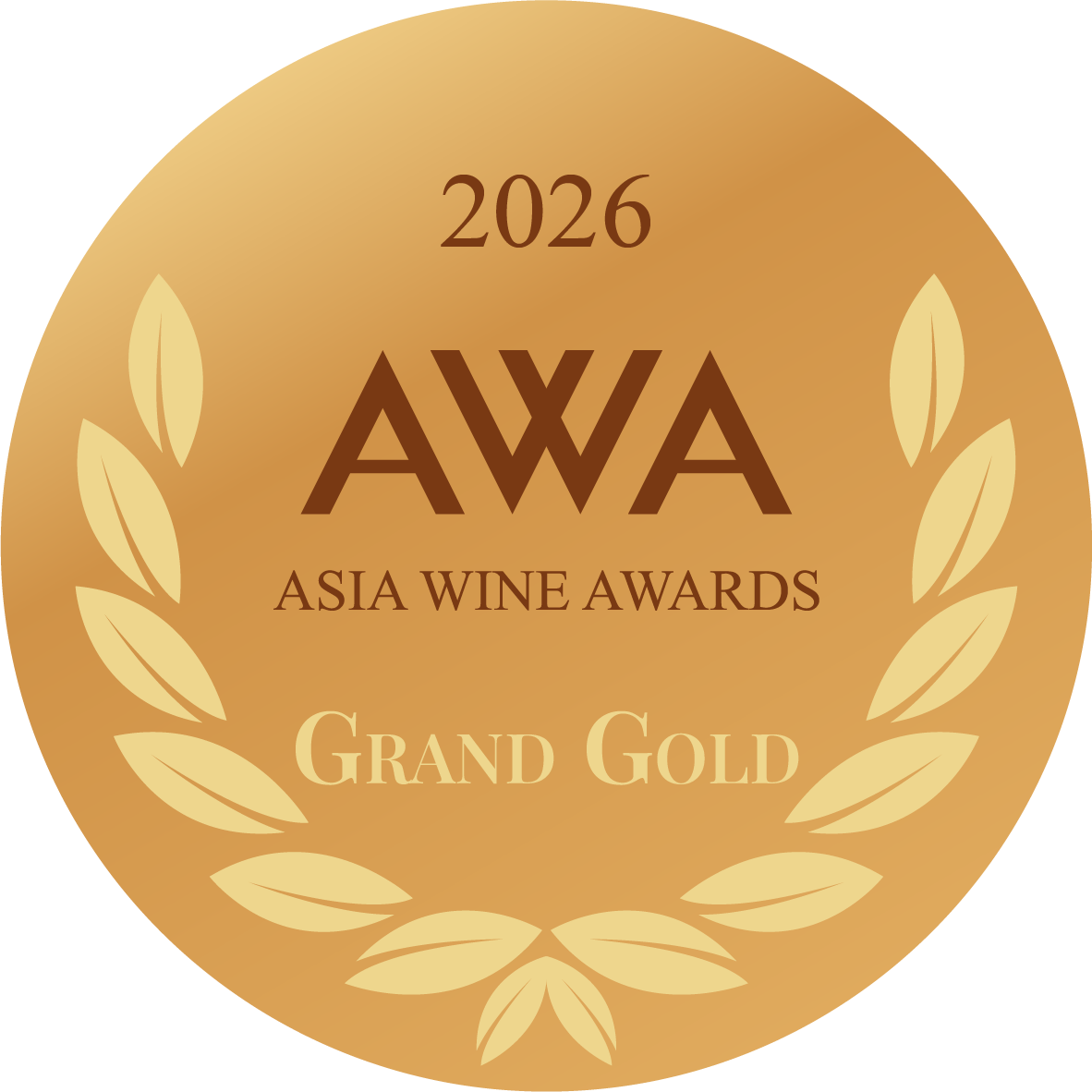 AWA 2026 Grand Gold Medal Sticker